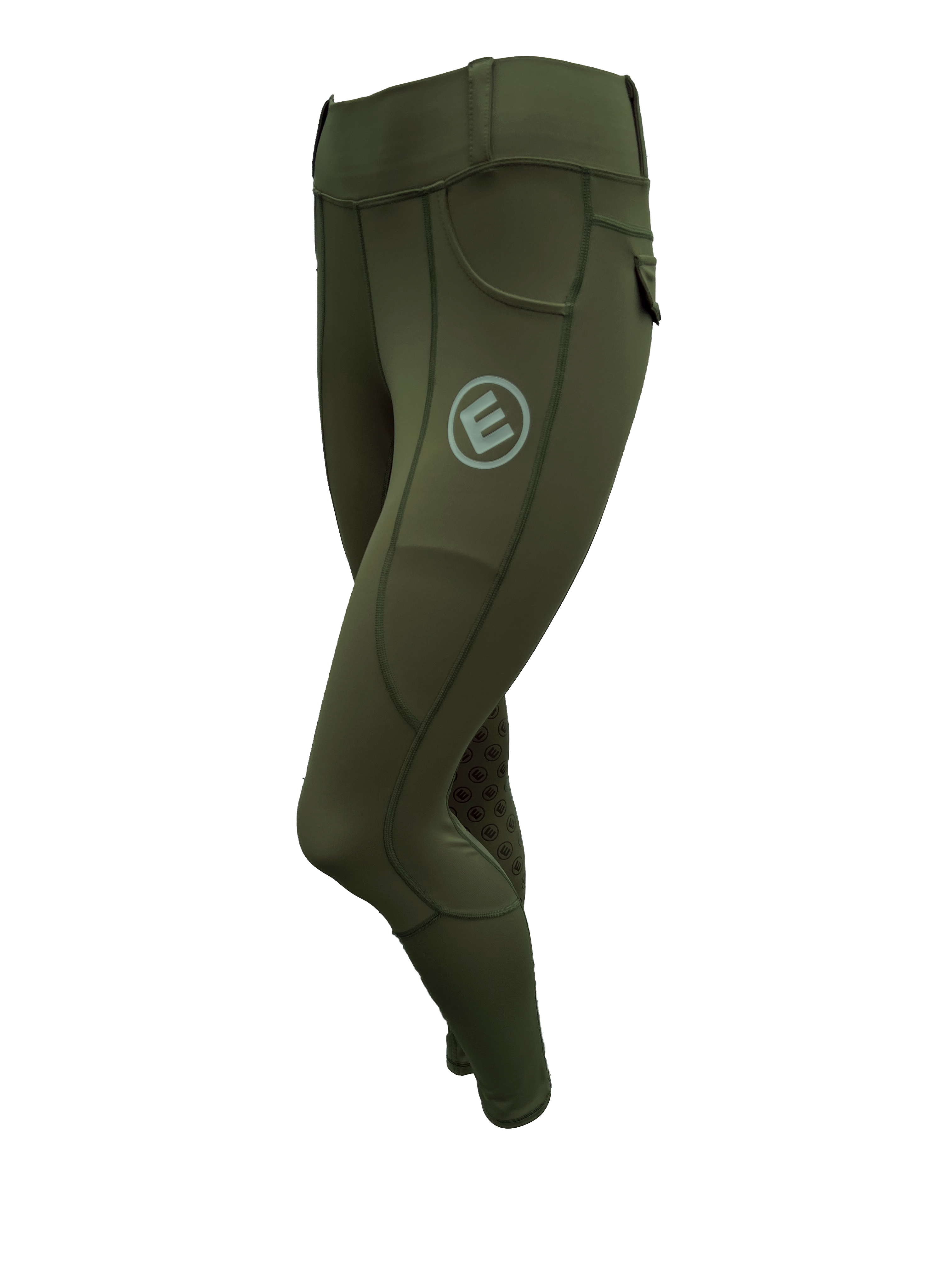 Reitleggings ELLI olivegreen (Kniegrip)