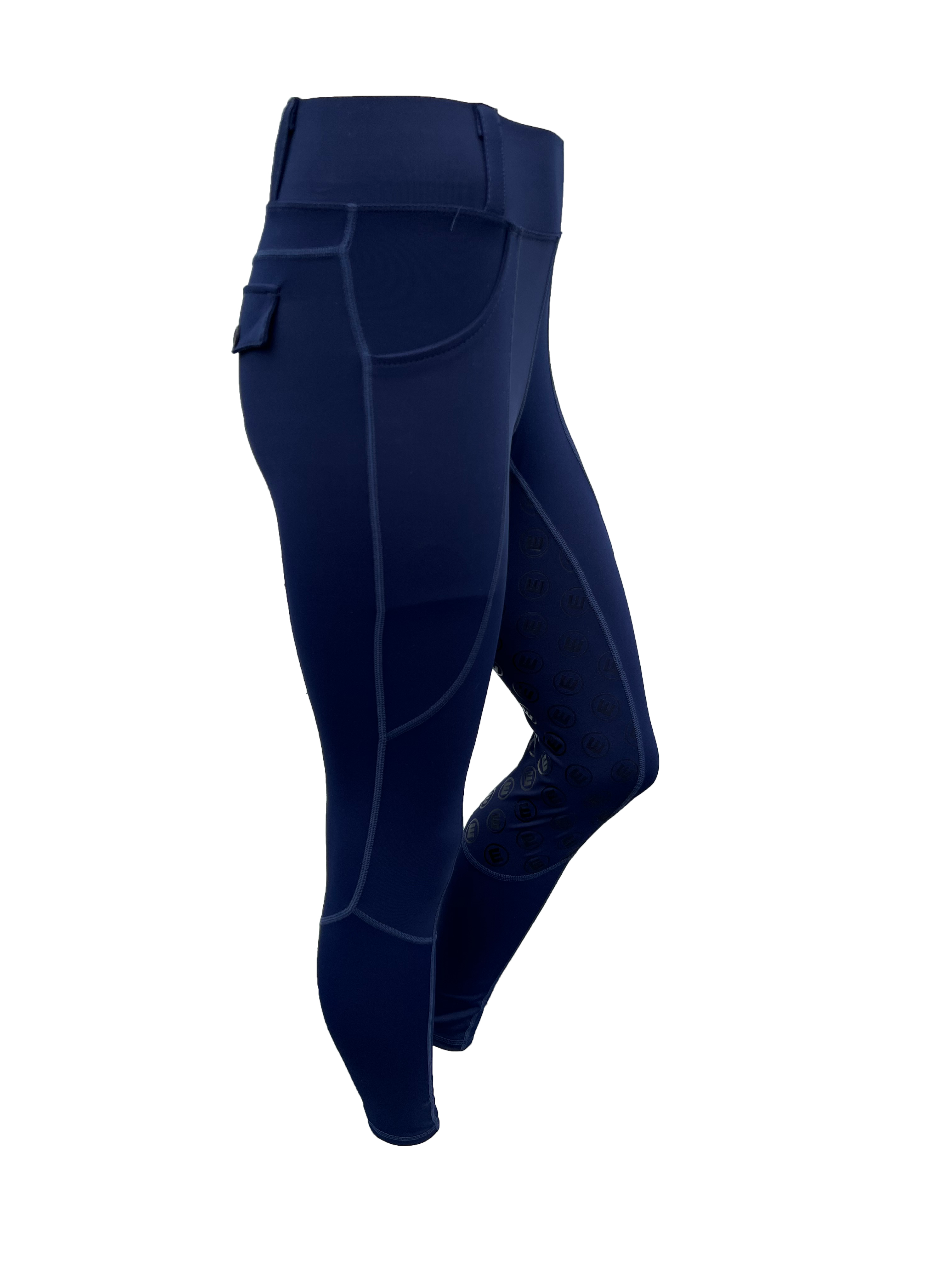 Riding leggings ELLI marine blue (knee grip)