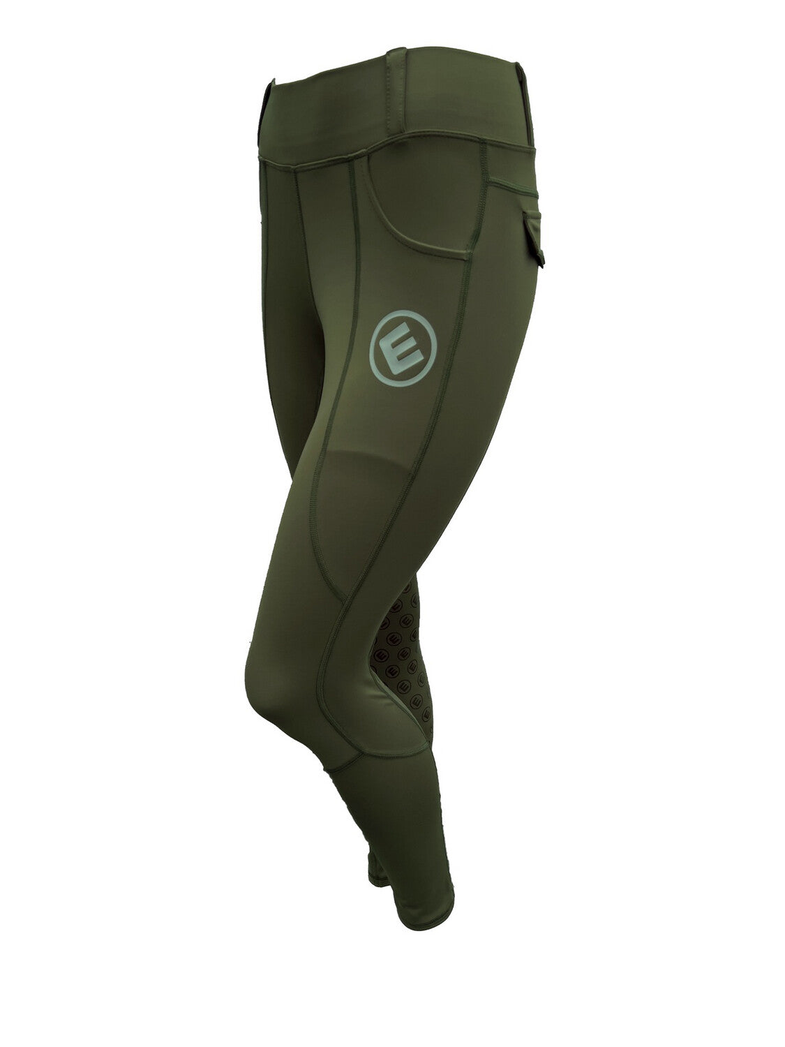 Reitleggings ELLI olivegreen (Kniegrip)