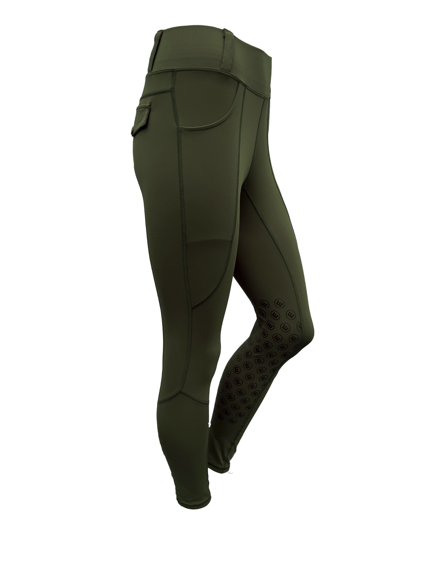 Reitleggings ELLI olivegreen (Kniegrip)